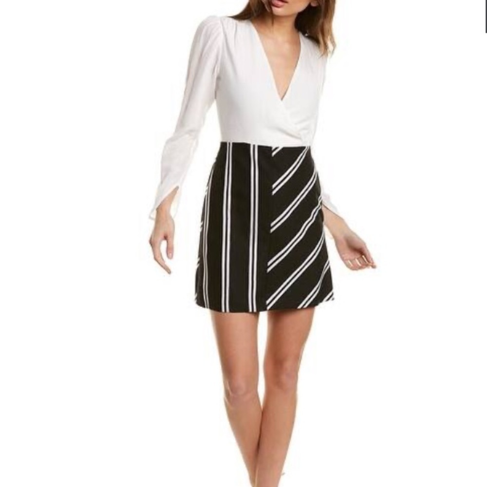 New Maje Rolim long sleeve mini dress 4 US